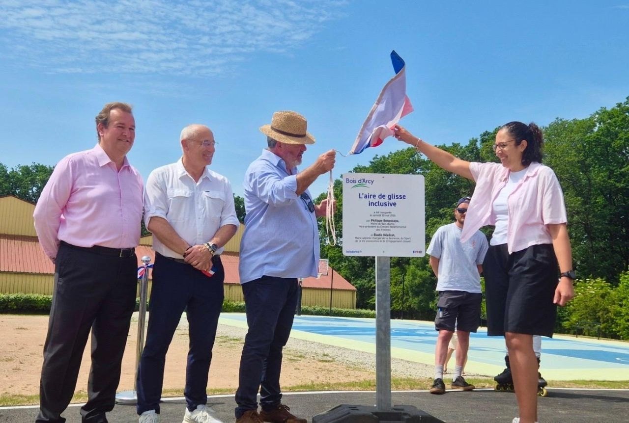 Inauguration du pumptrack inclusif de Bois d'Arcy (78)