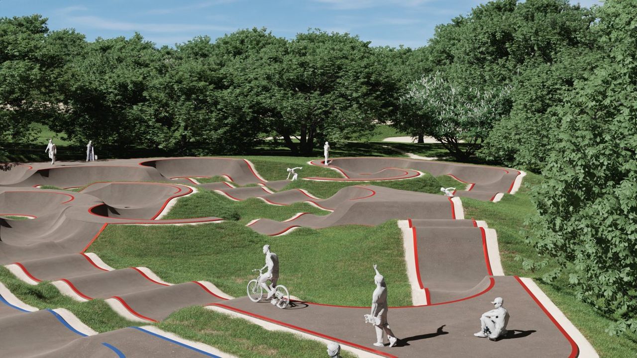 Pumptrack de Rennes Beauregard — vue 2