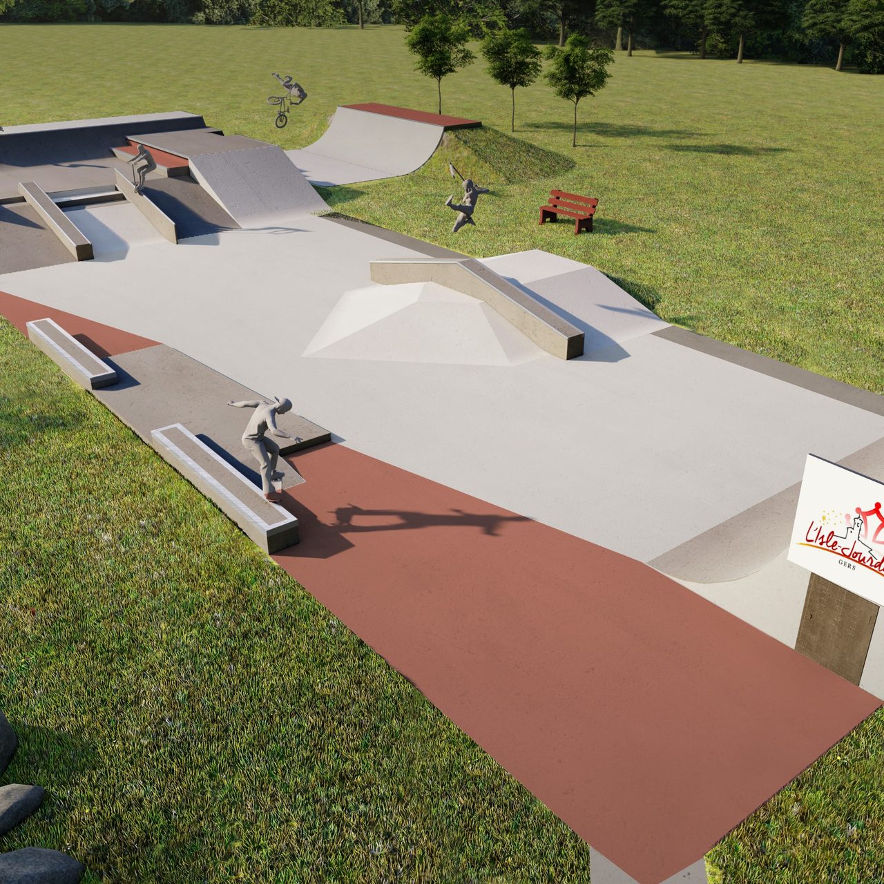 Skatepark de L'Isle-Jourdain — vue 6
