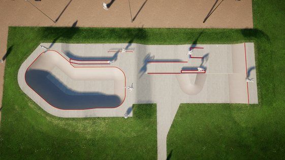 Skatepark de Saint-Agrève — vue 2