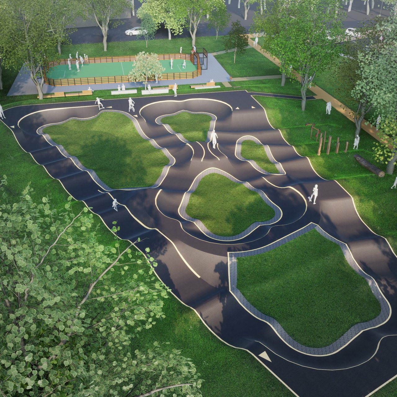 Pumptrack de Vergt — vue 3