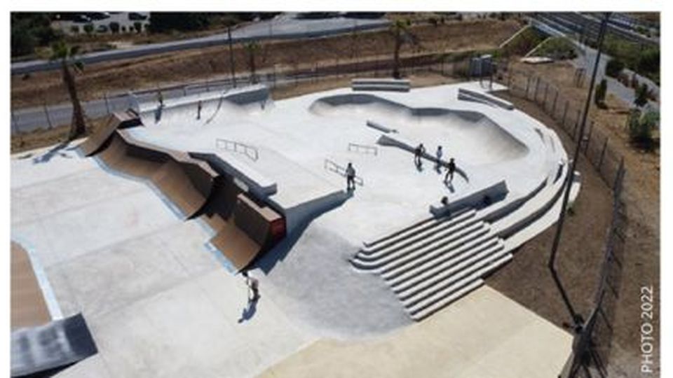 Baillargues — La pumptrack de Baillargues, vue du guidon